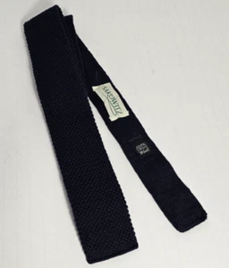 Corbata retro ajustada 2" Houston TX Sakowitz 100 % lana tejida vintage años 80 - Imagen 1 de 7