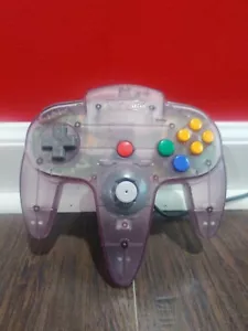 Clear Atomic Purple Nintendo 64 Controller N64 Authentic OEM Good Stick Tested - Bild 1 von 10