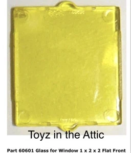 Lego 1x 60601 Trans-Yellow Glass for Window 1 x 2 x 2 Flat Front 10497 - Picture 1 of 1