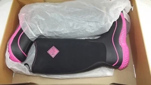 Muck Boots Hale Multi-Season Women's Rubber Boot 5 Black/Hot Pink T5 - Picture 1 of 2