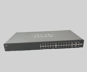 CISCO SF300-24PP-K9 24-Port 10/100 PoE+ Managed Switch LOW USE - Afbeelding 1 van 3