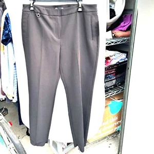 Adrianna Papell Kate Fit Bi Stretch Pant Black Work Pants NEW Womens 12 Large - Picture 1 of 3