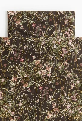 Conjunto de capa de edredom H&M Disney Home marrom algodão bambi berço novo na caixa - Imagem 1 de 4