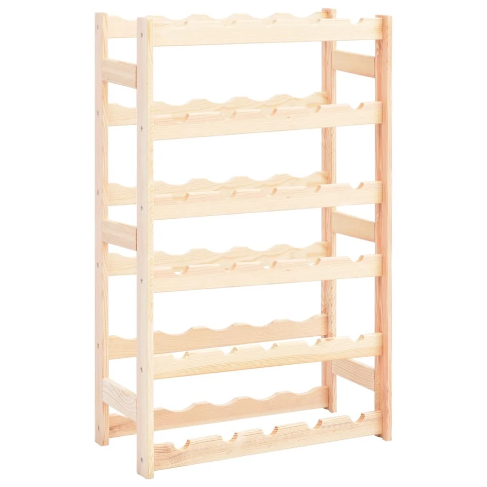 Wine Rack Living Room Kitchen Wine Holder Storage Shelf Solid Wood Pine vidaXL - image 1 of 1