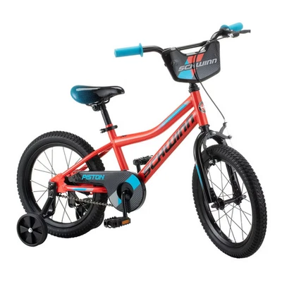 Bicicleta para niños Schwinn Piston 16" - negra/azul/roja Foto 1 de 4