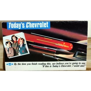 1985 heutiger Chevrolet Chevy Modellauto Verkaufsprospekt Corvette Camaro Monte Nic - Bild 1 von 9