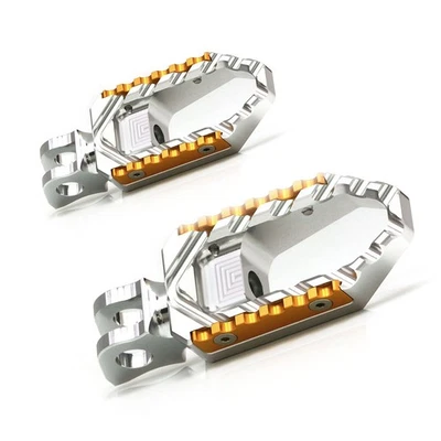 TRC Rider Front Silver Wide Foot Pegs For Ducati Monster?1200 /S 2014-2020 Foto 1 de 4