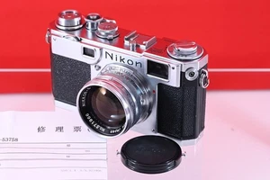 Nikon S2 Film Camera w/ Nikkor-S.C 5cm f1,4/50mm [TOP MINT] Overhauled Body - Picture 1 of 24