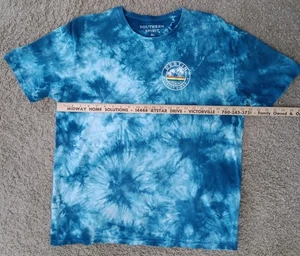 Destin Florida Salty Vibes Tie Die T-Shirt S XL Blues 30"X50" Back Logo See Pict - Picture 1 of 14