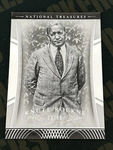 2015 National Treasures No. 110 - Knute Rockne - Numbered 33 of 99 - Notre Dame - Picture 1 of 2