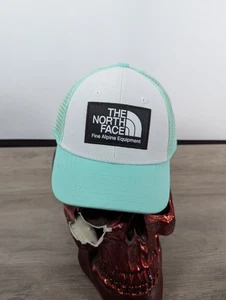 The North Face Kids Girls Mudder Trucker Hat Mesh Mint Green Cap Snapback - Picture 1 of 5