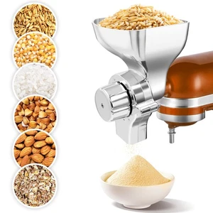 Accesorio de molino de grano de metal para batidora de pie KitchenAid, molino de harina molienda de trigo... - Imagen 1 de 8
