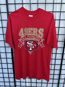 Vintage 90’s San Francisco 49ers T-Shirt NFL Football Hanes Made In USA Men’s XL - Bild 1 von 6