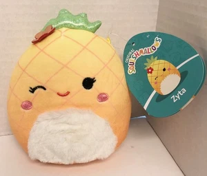Squishmallows ZYTA Pineapple 6" Squishy Plush NWT Winking Fuzzy Tummy K3 - Picture 1 of 2
