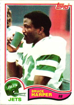 1982 Topps - Bruce Harper #169 - Jets - Image 1 of 2