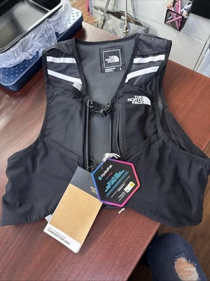 Genuine The North Face SUNRISER RUN VEST 8 BLACK Size Large - Image 1 of 4