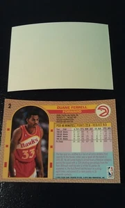 Duane Ferrell Atlanta Hawks 1992 - 1993 Fleer Blank Front Error WOW Oddball - Picture 1 of 1