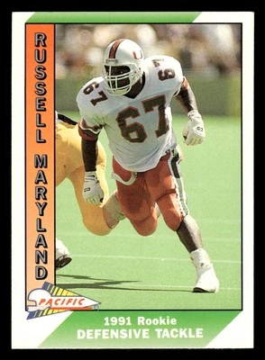 Russell Maryland 1991 Pacific #536 Dallas Cowboys - Image 1 of 2
