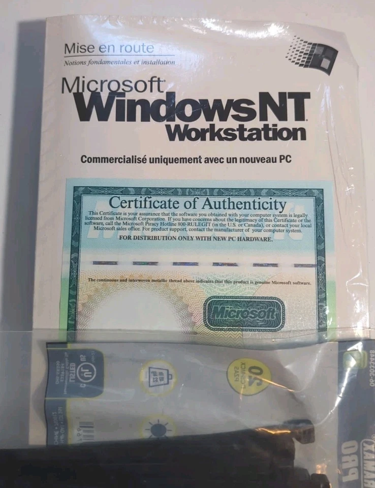 Microsoft Windows NT 4.0 Workstation - Sealed - French/Francais - Image 1 of 2