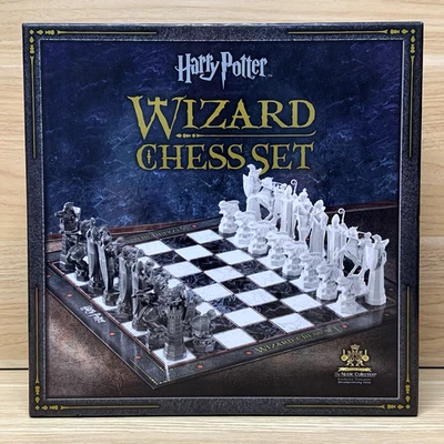 Harry Potter Wizard Chess Set The Noble Collection Complete, DAMAGED Box Board & - Image 1 of 4