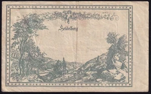 Germany Heidelberg 1 Million Mark 1923 Old Emergency Paper Money Banknote VF / 3 - Picture 1 of 2