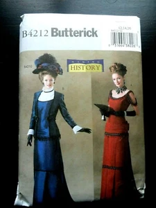 Butterick B4212 New Victorian History Re-Enactment Costume Pattern  sz 18,20,22 - Picture 1 of 2