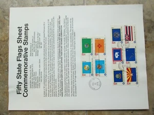 50 state flag stamp sheet commemorative stamp souvenir sheets - Picture 1 of 5