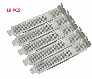 10 Pcs Full Height Bracket for M1015 M5015 LSI 9210 9211 9266 9271-8i P420 P410 - Picture 1 of 5