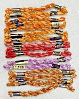 16 Anchor Perle Pearl Cotton Embroidery Floss Vintage Skein Variegated Colors - Image 1 of 4