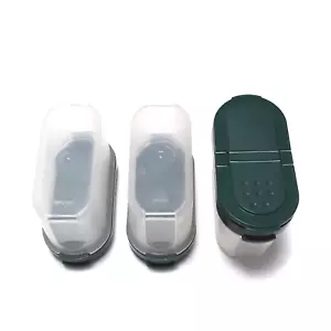 Tupperware Small Modular Mates Green Spice Containers Shaker Lids 1843 Lot of 3 - Picture 1 of 5