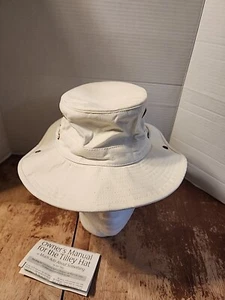 Vintage Tilley 6 3/4  Cotton Canvas Duck Vented Safari Boonie Explorer Hat NWOT - Picture 1 of 9