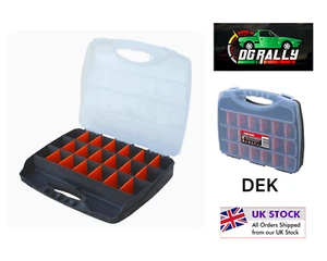 Dekton Large 23 Compartment Box Storage Tool Organiser Case Screw Bolt Nail Nut - Picture 1 of 5