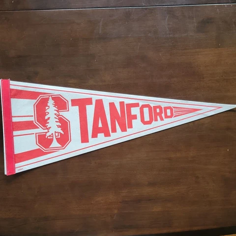 Vintage Stanford University full size Pennant 12X30- Man Cave Cover