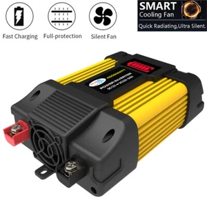 4000W Power Converter Inverter 12V 220V w LED Display Car Inverter Plug Adapter - Picture 1 of 24
