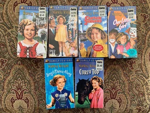 Shirley Temple vhs collection. 7 in total; 6 sealed NEW; Sing-a-long Not Sealed. - Imagen 1 de 4