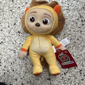 Cocomelon Monkey JJ Doll Plush Soft Body Plastic Face 8" Stuffed Toy - Picture 1 of 2