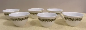 Corelle Vintage 70s Spring Blossom Hook Handle Crazy Daisy Coffee Cup Green - Picture 1 of 6