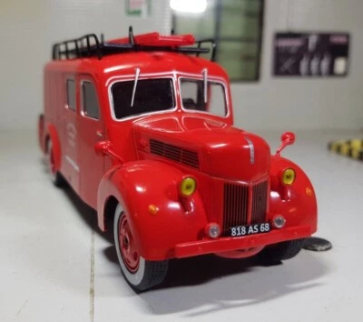 1:43 1941 Ford V8 French Fire Engine Tender F 798 Diecast Scale Model Truck 1947 - Image 1 of 4