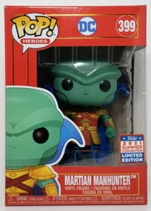 ¡Funko Pop + Protector! Heroes #399 DC Martian Manhunter (2021 SDCC) - Imagen 1 de 12