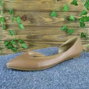 J.CREW Mujer D'Orsay Plano Cuero Marrón Talla 10 Mediano Usado 2025 - Imagen 1 de 6