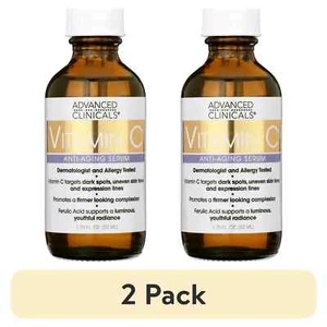 (2-Pack) Advanced Clinicals Vitamin C Serum 1.75 fl oz | New in Box - Picture 1 of 6