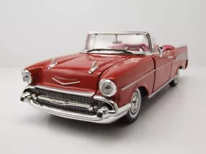 Chevrolet Bel Air Convertible 1957 Rojo Modelo De Coche 1:18 MotorMax - Imagen 1 de 10