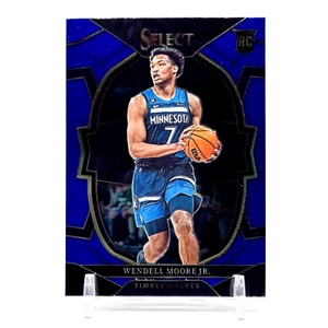 2022-23 Panini Select Wendell Moore Jr. Blue Prizm Rookie #73 T-Wolves - Picture 1 of 2