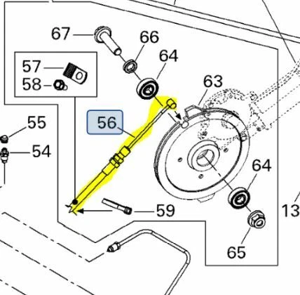 Nuevo cable de freno de estacionamiento delantero o trasero Can-Am Spyder RT 2011-2012 707000927 Foto 1 de 2