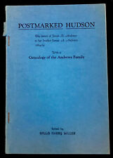 “Postmarked Hudson” Letters Of Sarah To Brother James Andrews+ Family Genealogy