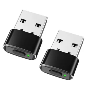 2 Pack Mouse Mover Jiggler Undetectable USB Port Wiggler For Computer Laptop - Picture 1 of 12