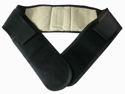 NATURAL THERAPY Tourmaline Self Heating Magnetic Waist Belt Brace Back Pain Relief