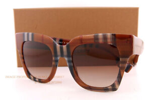 Brand New Burberry Sunglasses BE 4364 396713 Check Brown/BrownGradinet For Women
