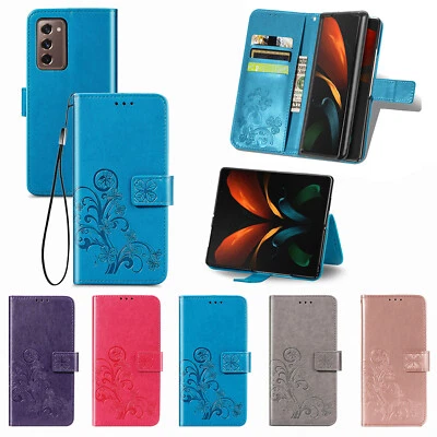 For Samsung Galaxy Z Fold 4 Z Fold 3 5G Butterfly Leather Card Wallet Phone Case - Image 1 of 4