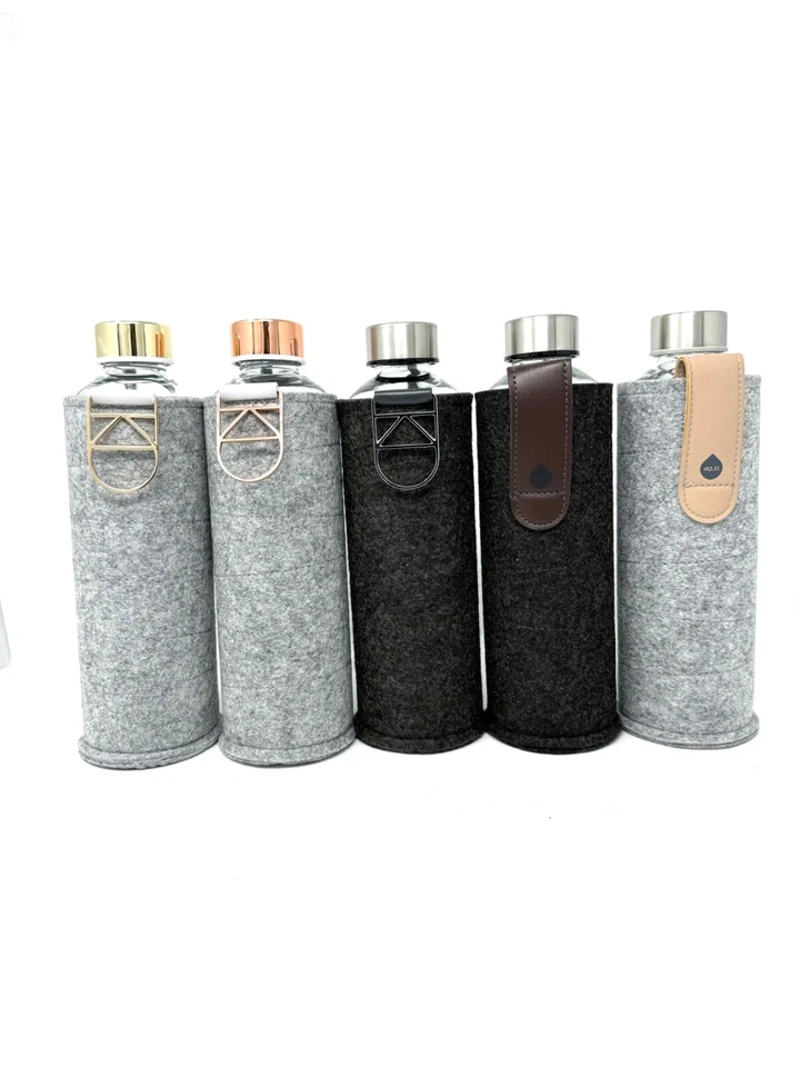 equa Mismatch Trinkflasche mit Filzhülle 750ml Wasserflasche zur Auswahl - Bild 1 von 1